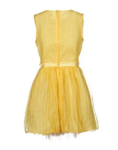 Shop Red Valentino Short Dress In Yellow