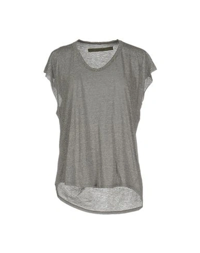 Enza Costa T-shirts In Grey