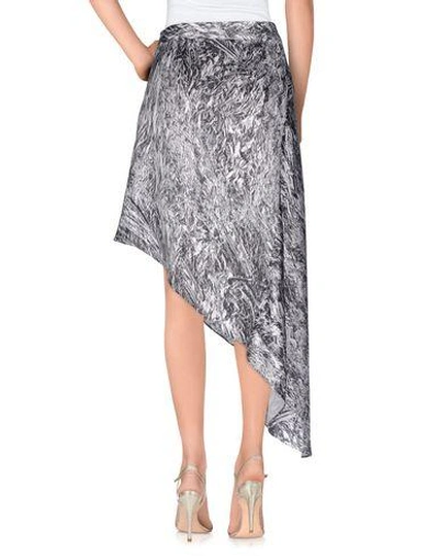 Shop Mcq By Alexander Mcqueen 3/4 Length Skirts In Steel Grey