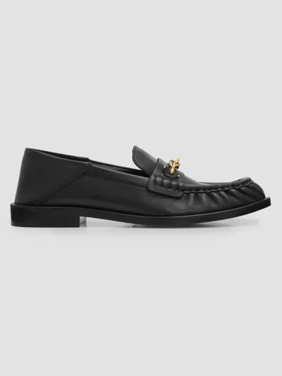 Balmain Sync Smooth-leather Loafers In Black