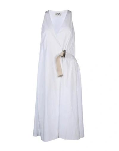 Acne Studios 3/4 Length Dresses In White