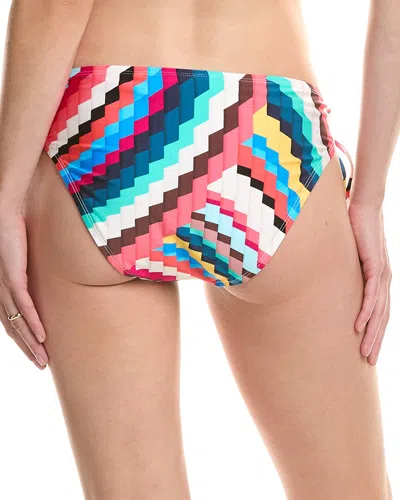 La Blanca Slice Adjustable Loop Hipster Bikini Bottom In Multi