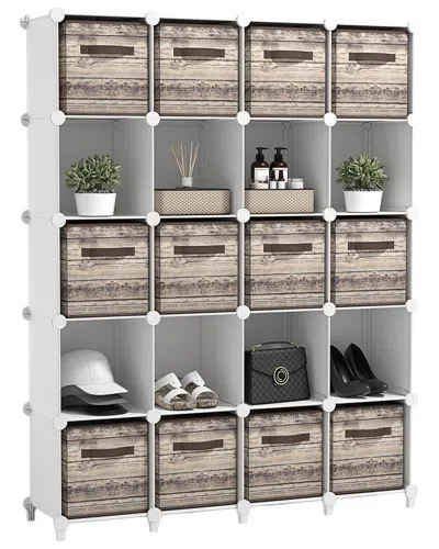 Sorbus Cube Storage Organizer In White