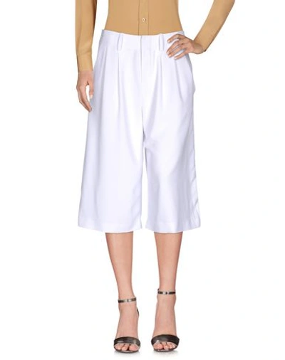 Alice And Olivia Cropped Pants & Culottes In White