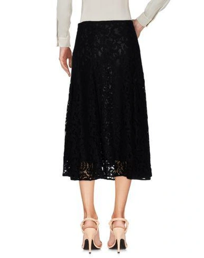 Shop Michael Michael Kors 3/4 Length Skirts In Black