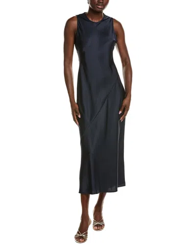 Point Column Dress In Black