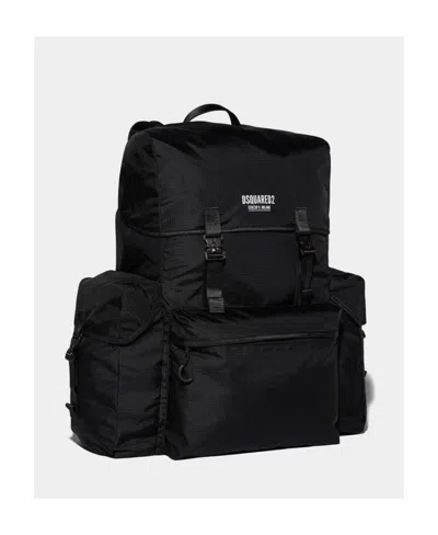 Dsquared2 Big Logo-print Backpack In Black