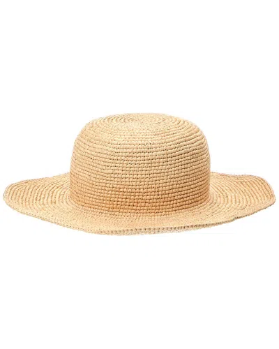 Fendi Raffia Hat In Neutral