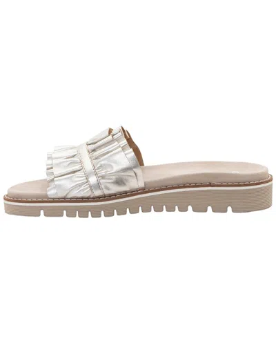 Ara Keyes Leather Sandal In Silver