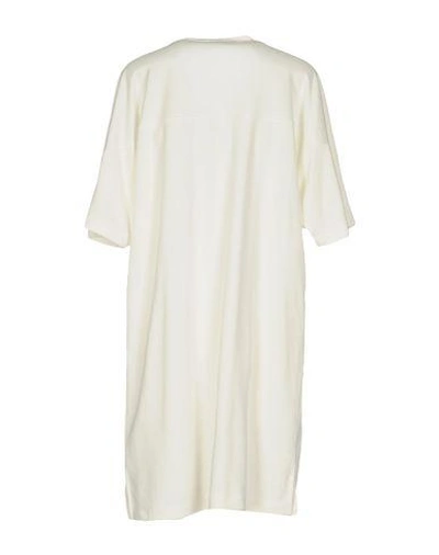Shop Alexander Wang T Short Dresses In Ivory