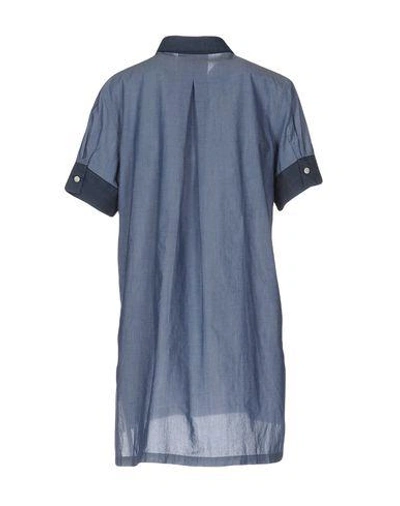 Shop Acne Studios Shirts In Slate Blue