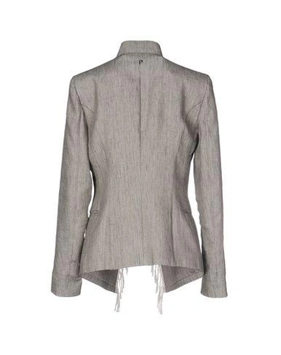 Shop Dondup Blazer In Grey