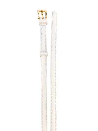 Prada Thin Belt In White