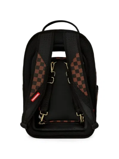 Sprayground Checkered Backpack In Brown