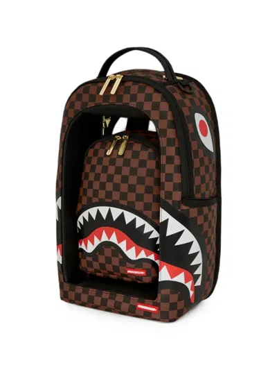 Sprayground Checkered Backpack In Brown