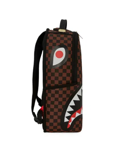 Sprayground Checkered Backpack In Brown
