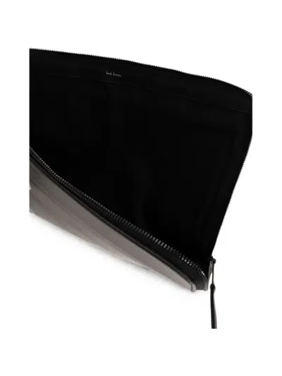 Paul Smith Hotel-patch Leather Document Case In Blue