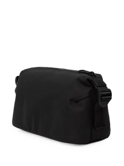 Ea7 Logo-embossed Make-up Bag In Black