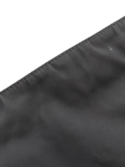 Pre-owned Prada 2000s Triangle-logo Messenger Bag In Black