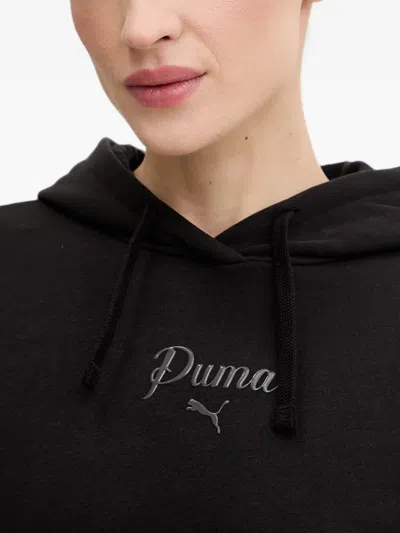 Puma Essentials Script Hoodie In Black