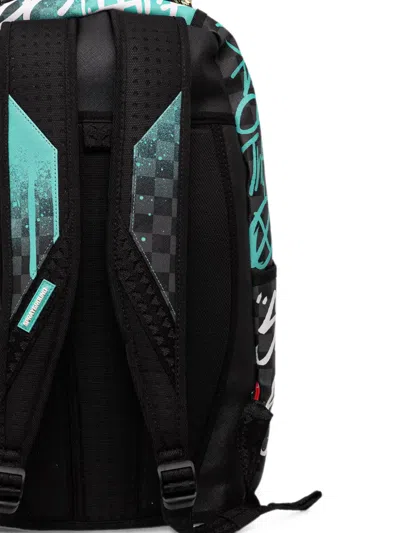 Sprayground Shark Graffiti-print Backpack In Multi