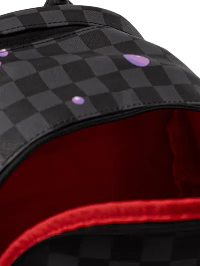 Sprayground Shark Mouth Checkered Backpack In Multi