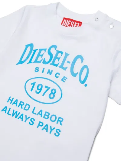 Diesel Logo-print T-shirt In White