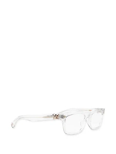 Chrome Hearts Rectangle-frame Glasses In White
