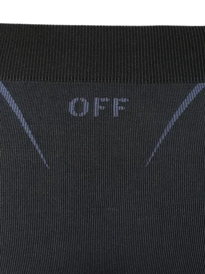 Off-white Black Slim Elasticated Pants In Black