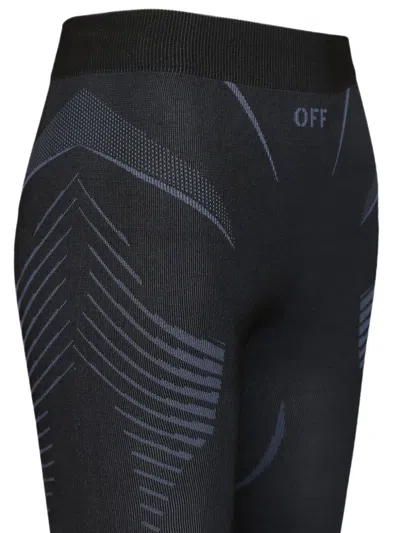 Off-white Black Slim Elasticated Pants In Black