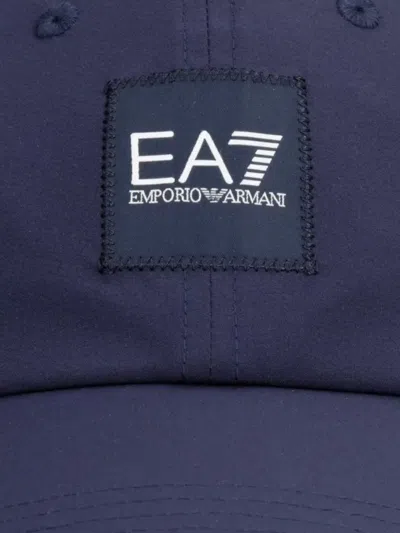 Ea7 Logo-patch Baseball Cap In Green