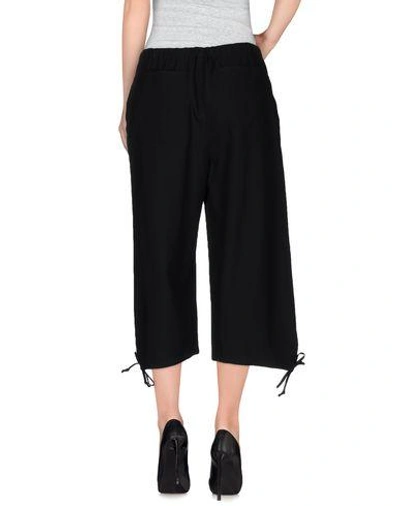 Shop Comme Des Garçons Cropped Pants & Culottes In Black