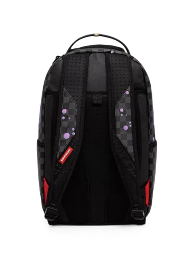 Sprayground Check-pattern Shark-mouth Backpack In Black