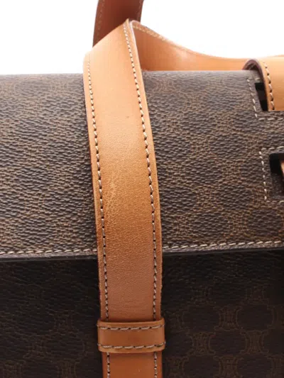 Pre-owned Celine 2000s Macadam Tote Bag In Brown