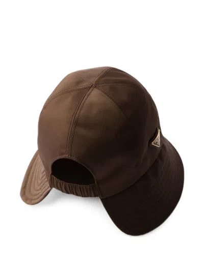 Prada Re-nylon Hat In Gold