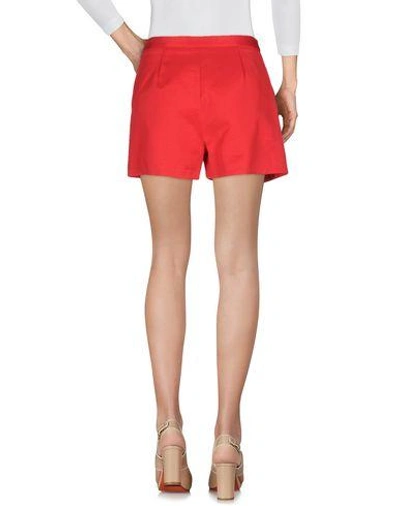 Shop Msgm Shorts In Red