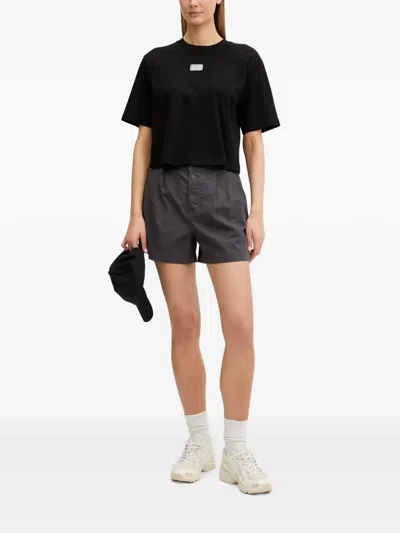 Ea7 Logo-patch T-shirt In Black