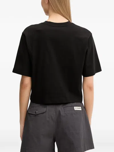 Ea7 Logo-patch T-shirt In Black