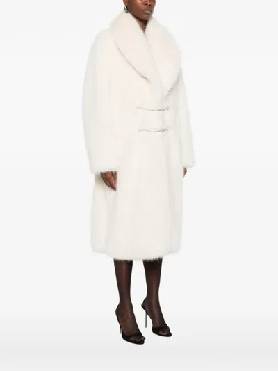 Dondup Chain-embellished Coat In White