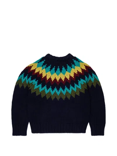 Dsquared2 Jacquard-pattern Sweater In Blue
