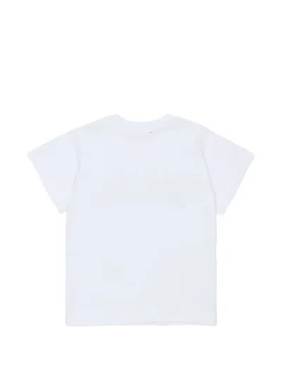 Diesel Logo-print Shoulder-button T-shirt In White