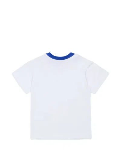 Diesel Graphic-print Press-stud T-shirt In White