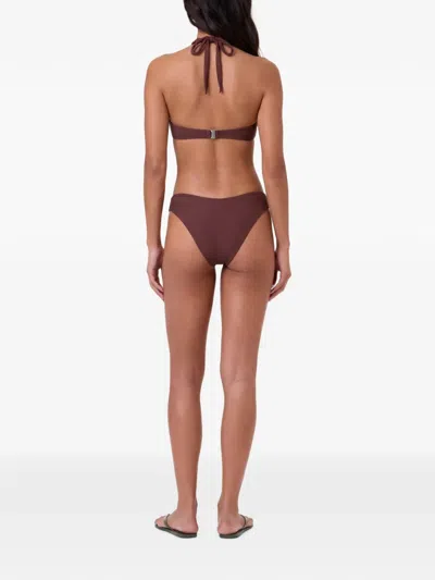 Nicholas Ondine Macramé Bikini In Brown