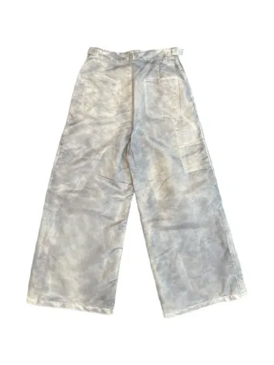 Feng Chen Wang Rear-pocket Trousers In Gray