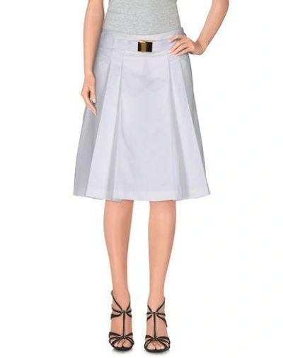 Michael Michael Kors Knee Length Skirt In White