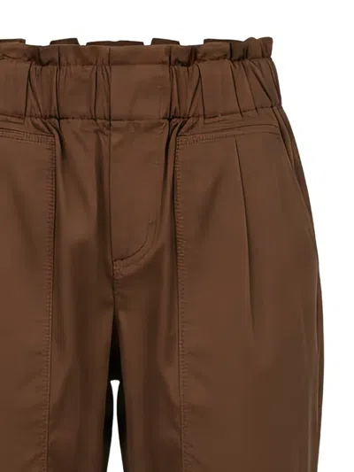 Black Label Elasticated-waist Cargo Pants In Brown