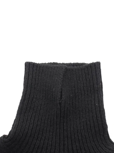 Pre-owned Prada 2010s Triangle-patch Roll-neck Sweater In Black