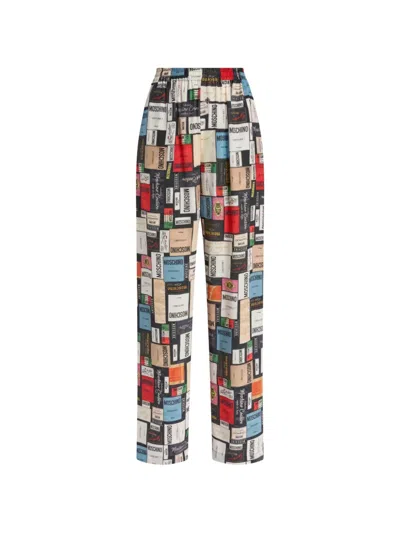 Moschino Printed Trousers In Multi