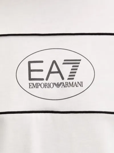 Ea7 Logo-print T-shirt In White