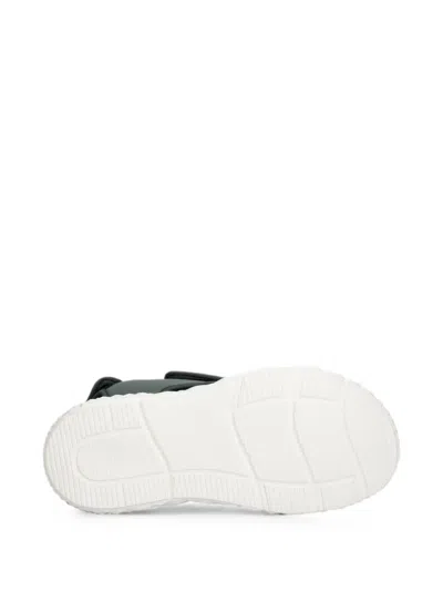 Ea7 Touch-strap Sandals In Gray